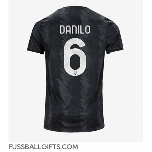 Juventus Danilo #6 Fußballbekleidung Auswärtstrikot 2022-23 Kurzarm